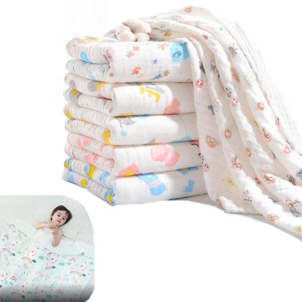  Breathable Muslin Cotton Baby Swaddle Blanket  Infant Sleeping Sack Wrap